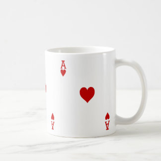 Ace of Hearts Playing Card Coffee Mug