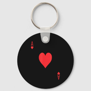 Ace Of Hearts _ Royal Flush Group Costume Playing Keychain
