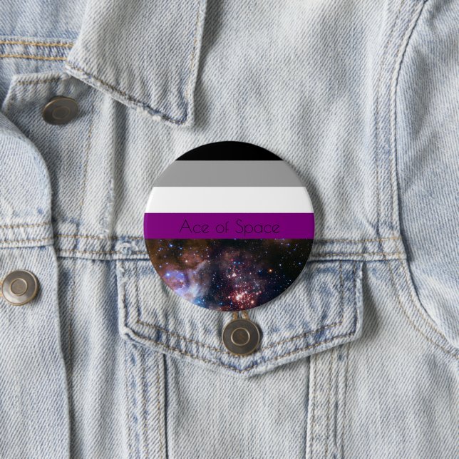 Ace of Space 3 Inch Round Button (In Situ)