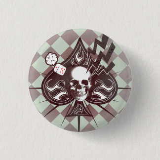 Ace of Spades 1 Inch Round Button