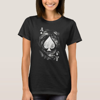 Ace Of Spades Card Game  Poker Player T-Shirt