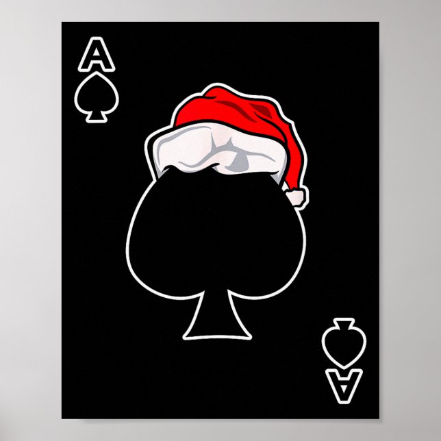 Ace Of Spades Christmas Gift Playing &amp; Deck Of Poster (Front)