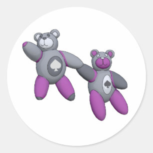 Ace of Spades Classic Round Sticker