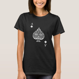 Ace Of Spades Costume  Playing Card Costume Ace Sp T-Shirt