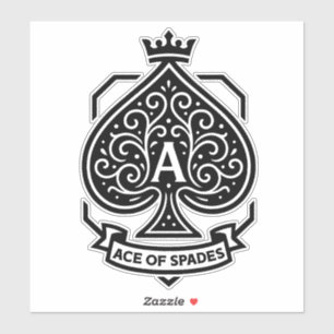 Ace of Spades Crest — Crowned Filigree