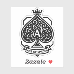 Ace of Spades Crest — Crowned Filigree