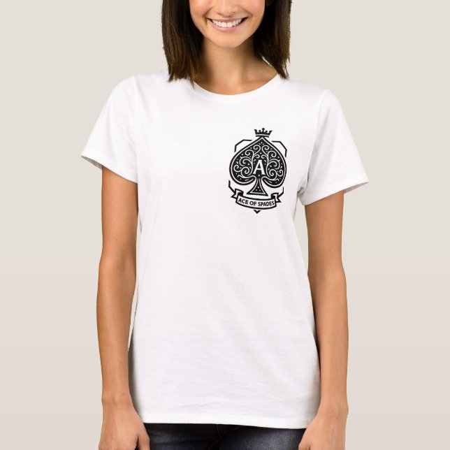 Ace of Spades Crest — Crowned Filigree T-Shirt (Front)