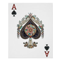 Ace Of Spades- Digital Decoupage