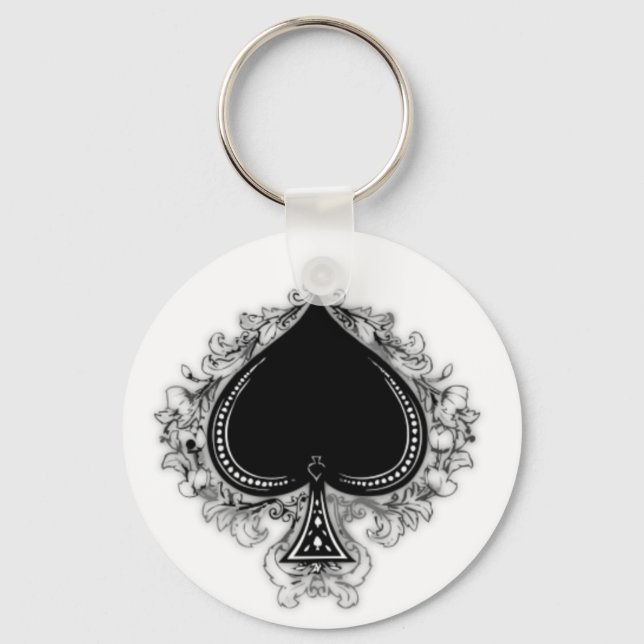 Ace of Spades Keychain (Front)