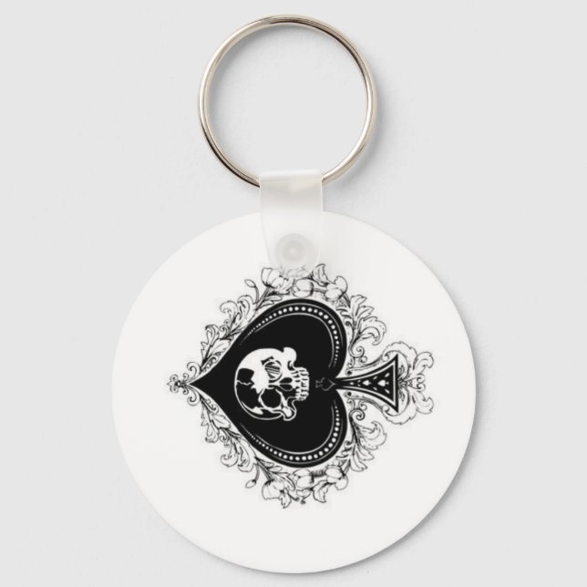 Ace of Spades Keychain (Front)