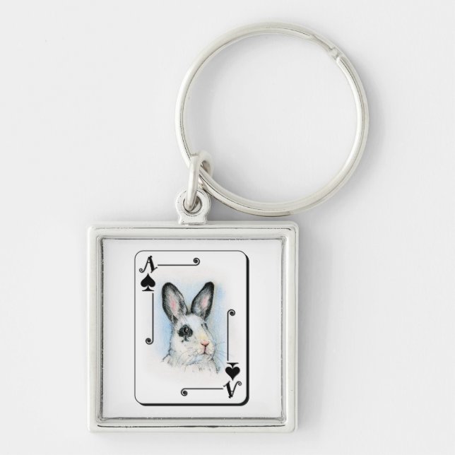 Ace of Spades Keychain (Front)