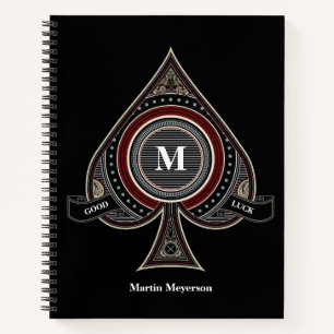 Ace of Spades Personalized Notebook