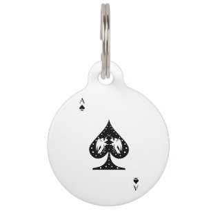 Ace of Spades Pet Tag