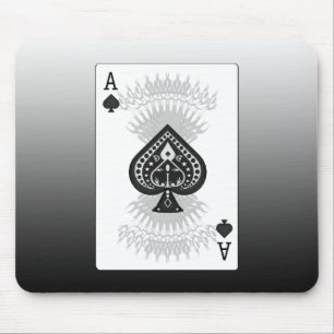 Ace of Spades Poker Card: Mouse Pad