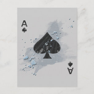 ACE OF SPADES POSTCARD