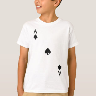 Ace Of Spades Royal Flush Costume Halloween Playin T-Shirt