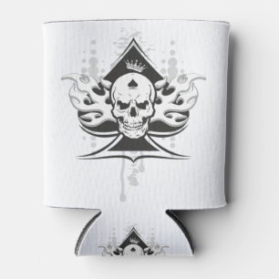Ace of spades skull can cooler