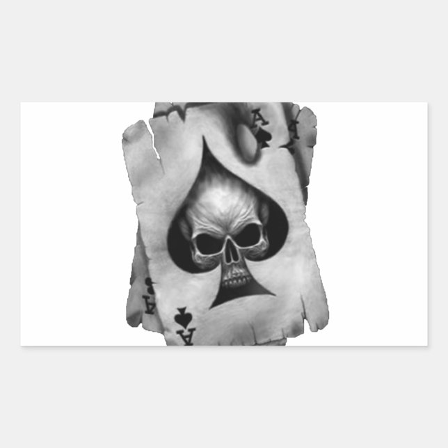 Ace of Spades Skull Sticker (Front)