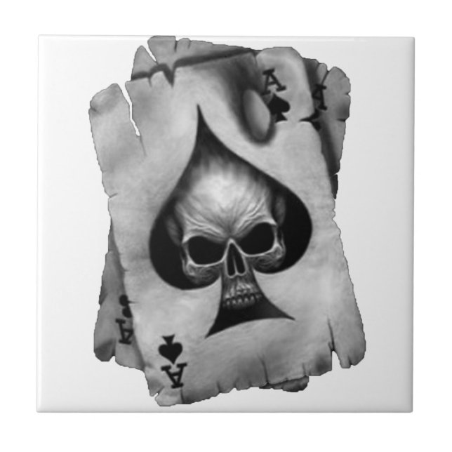 Ace of Spades Skull Tile (Front)