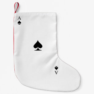 Ace of Spades Small Christmas Stocking