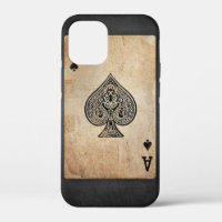 Ace of spades throw pillow