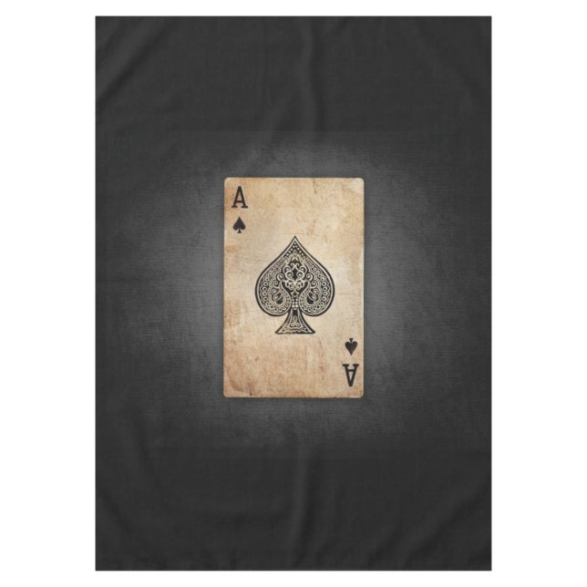 Ace of spades throw pillow tablecloth (Front)
