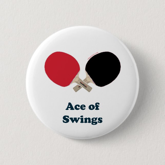 Ace of Swings Ping Pong 2 Inch Round Button (Front)