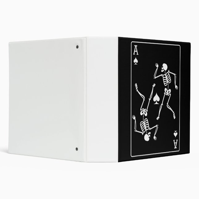 Ace Poker Card Playing Card Skeleton Binder (Background)