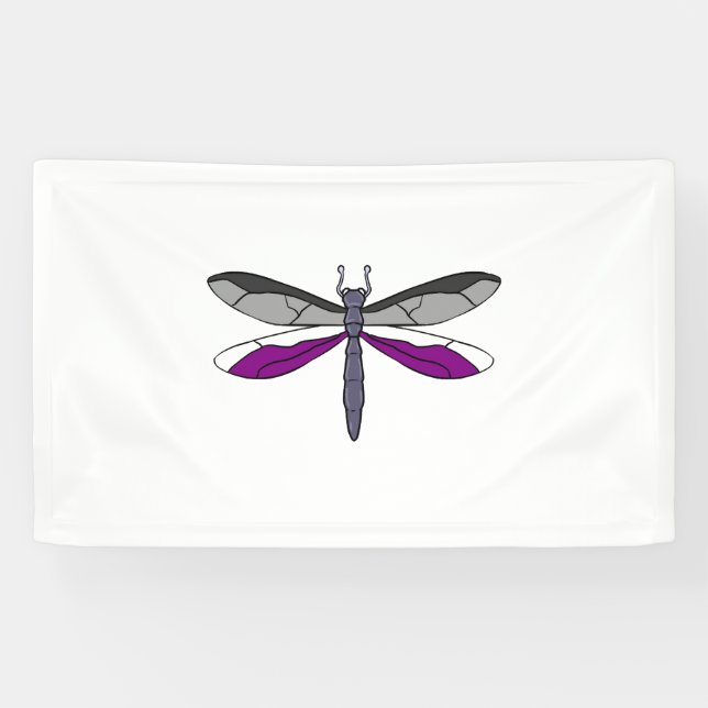 Ace Pride Dragonfly Banner (Horizontal)