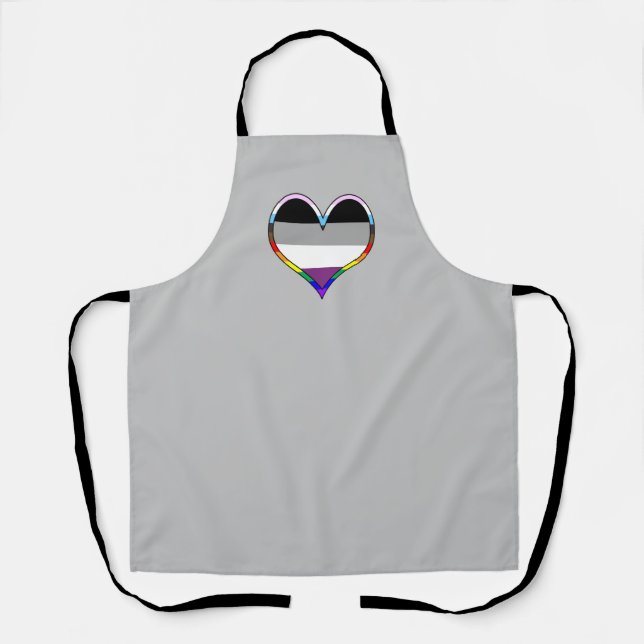 Ace Pride Heart Apron (Front)