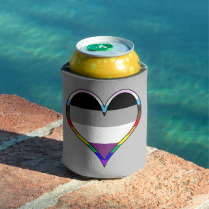 Ace Pride Heart Can Cooler