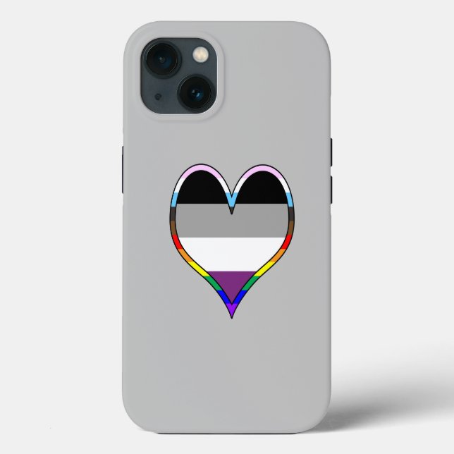 Ace Pride Heart Case-Mate iPhone Case (Back)