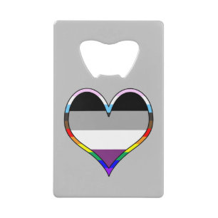 Ace Pride Heart Credit Card Bottle Opener