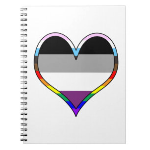 Ace Pride Heart Notebook