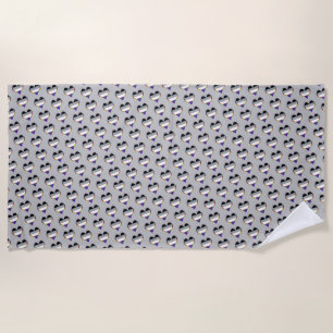 Ace Pride Heart Pattern Beach Towel