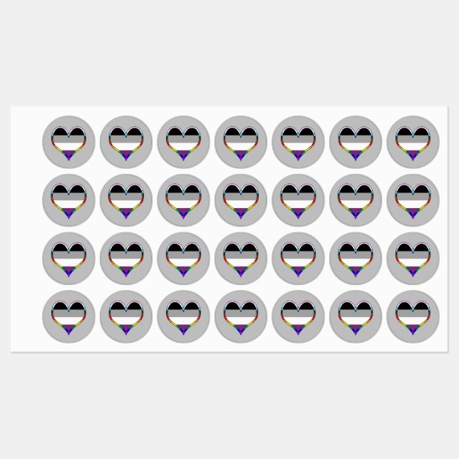 Ace Pride Labels (Sheet)