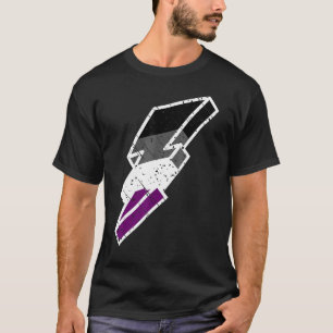 Ace Pride Lightning Bolt Cute Lgbtq Parade Subtle T-Shirt