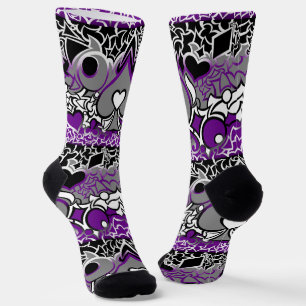 Ace Pride Squiggle Socks