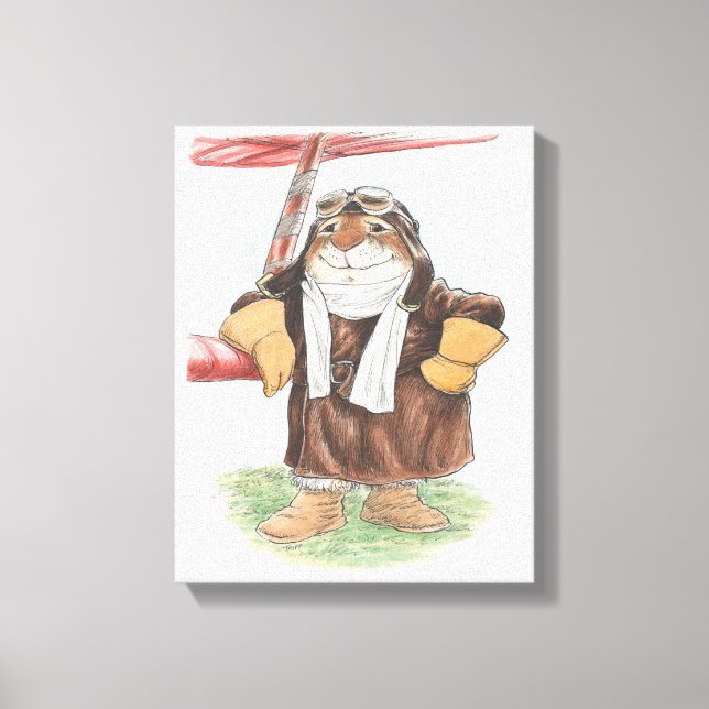Ace Rabbit Canvas Print (Front)