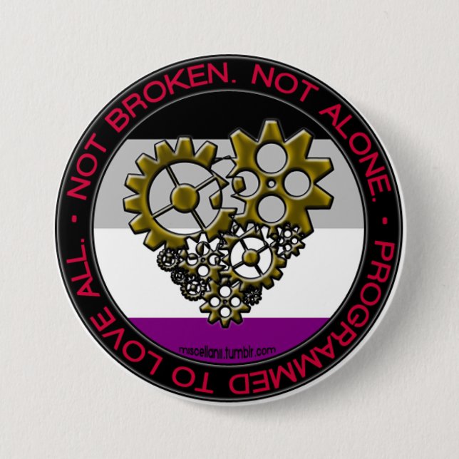 Ace Robot Pride - Large 3 Inch Round Button (Front)