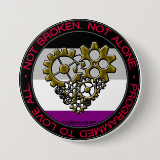 Ace Robot Pride - Large 3 Inch Round Button