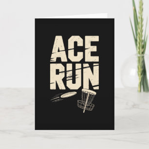 Ace Run Disc Golf Frisbee Sket Chains Retro Card