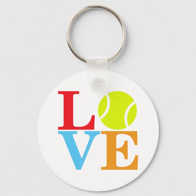 Ace Tennis LOVE Keychain (Front)