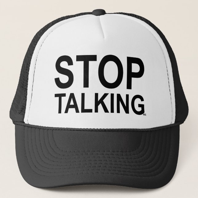 ACE Tennis STOP TALKING Trucker Hat (Front)