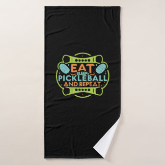 Ace the Court with Pickleball   Bath Towel