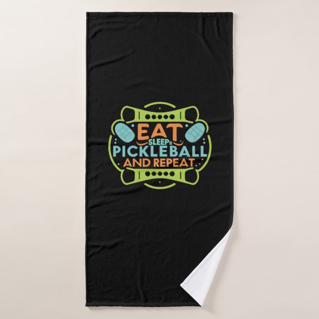 Ace the Court with Pickleball   Bath Towel (Bath Towel)