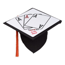 Aced It | Funny Custom Graduation Cap Topper White