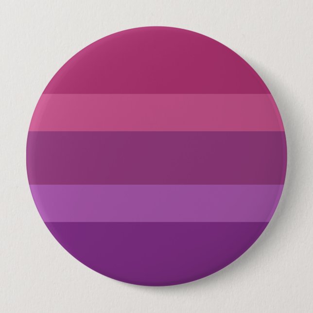 Aceflux Pride Flag 4 Inch Round Button (Front)