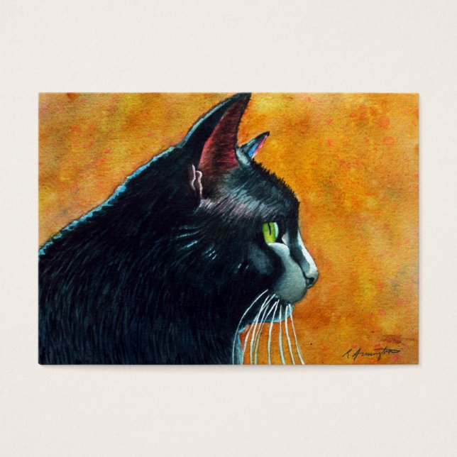 ACEO de chats noirs (Devant)