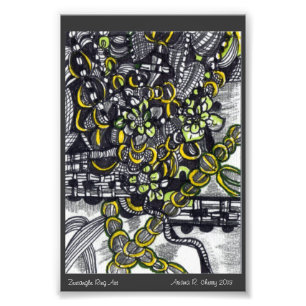 ACEO Ring Art in Ink by Ariana R. Cherry Photo Print